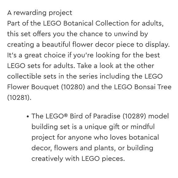 *RETIRED* LEGO Botanical Collection, Bird of Paradise - Picture 3 of 10